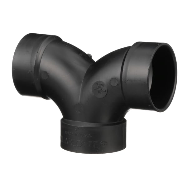3" ABS DWV Double 90° Elbow - All H
