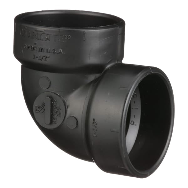 1-1/2" ABS DWV 90° Vent Elbow - H x H