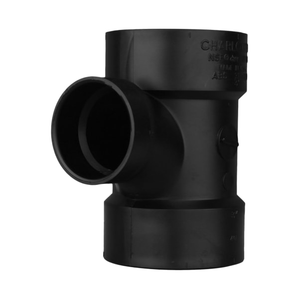 3" x 3" x 2" ABS DWV Sanitary Tee - All H