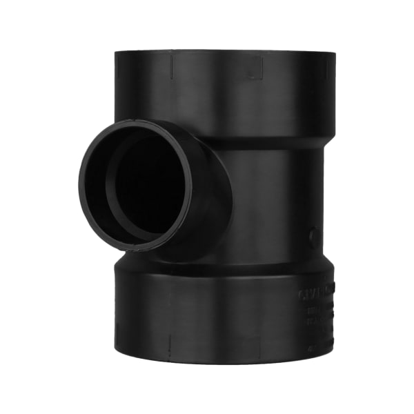 4" x 4" x 2" ABS DWV Sanitary Tee - All H