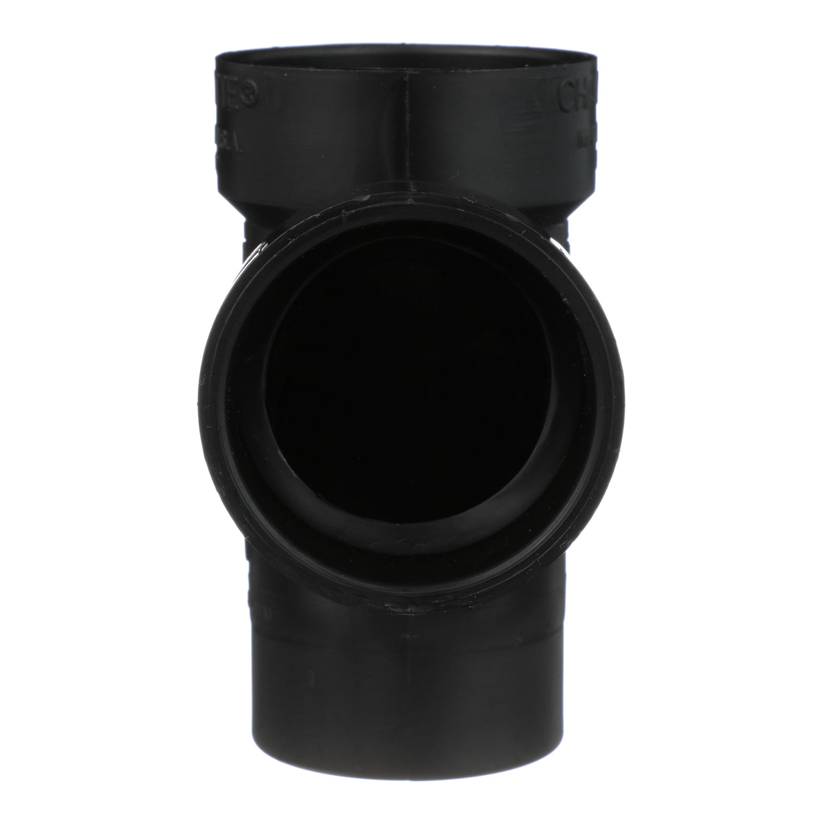 Charlotte Pipe 1-1/2" ABS DWV Street Sanitary Tee - Spigot x H x H