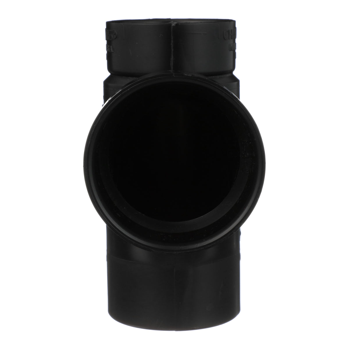 Charlotte Pipe 2" x 1-1/2" x 2" ABS DWV Street Sanitary Tee - Spigot x H x H