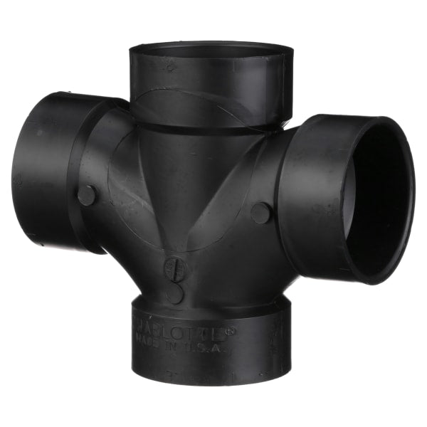 3" ABS DWV Double Sanitary Tee - All H