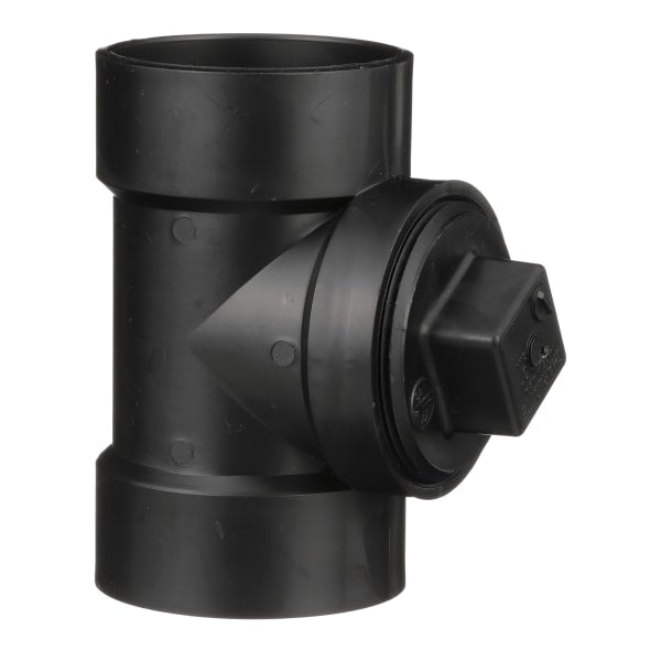 3" ABS DWV Test or Cleanout Tee with Plug - H x H x FPT