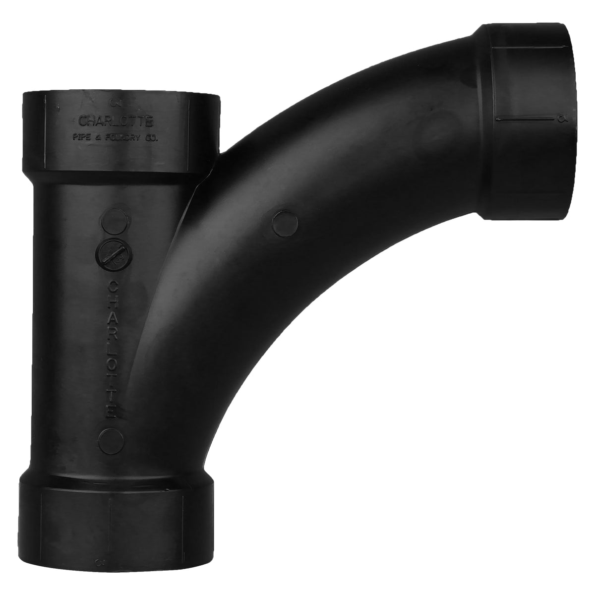 Charlotte Pipe 3" ABS DWV Combination Tee Wye - All H