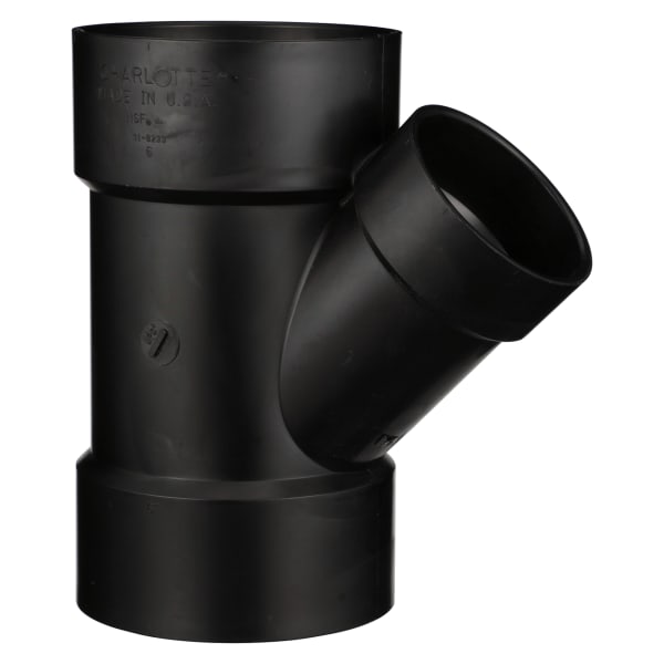 6" x 6" x 4" ABS DWV Wye - All H