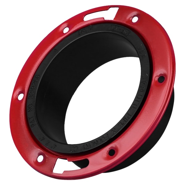 4" x 4" ABS DWV Closet Flange with Metal Ring - Closet x H