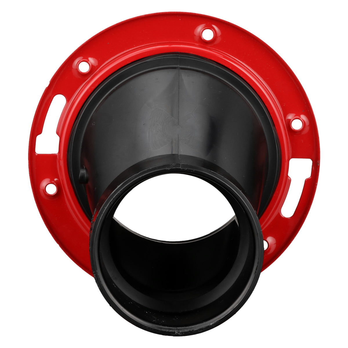 Charlotte Pipe 4" x 3" ABS DWV Offset Closet Flange with Metal Ring - Closet x H