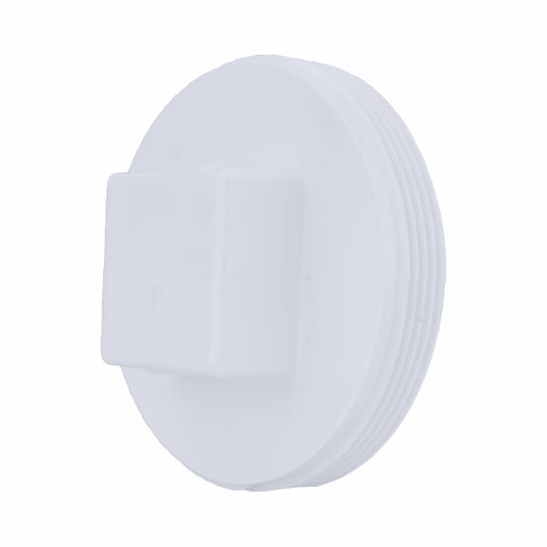 4" PVC DWV Cleanout Plug - MPT