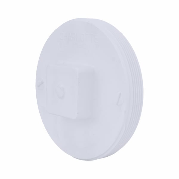 6" PVC DWV Cleanout Plug - MPT