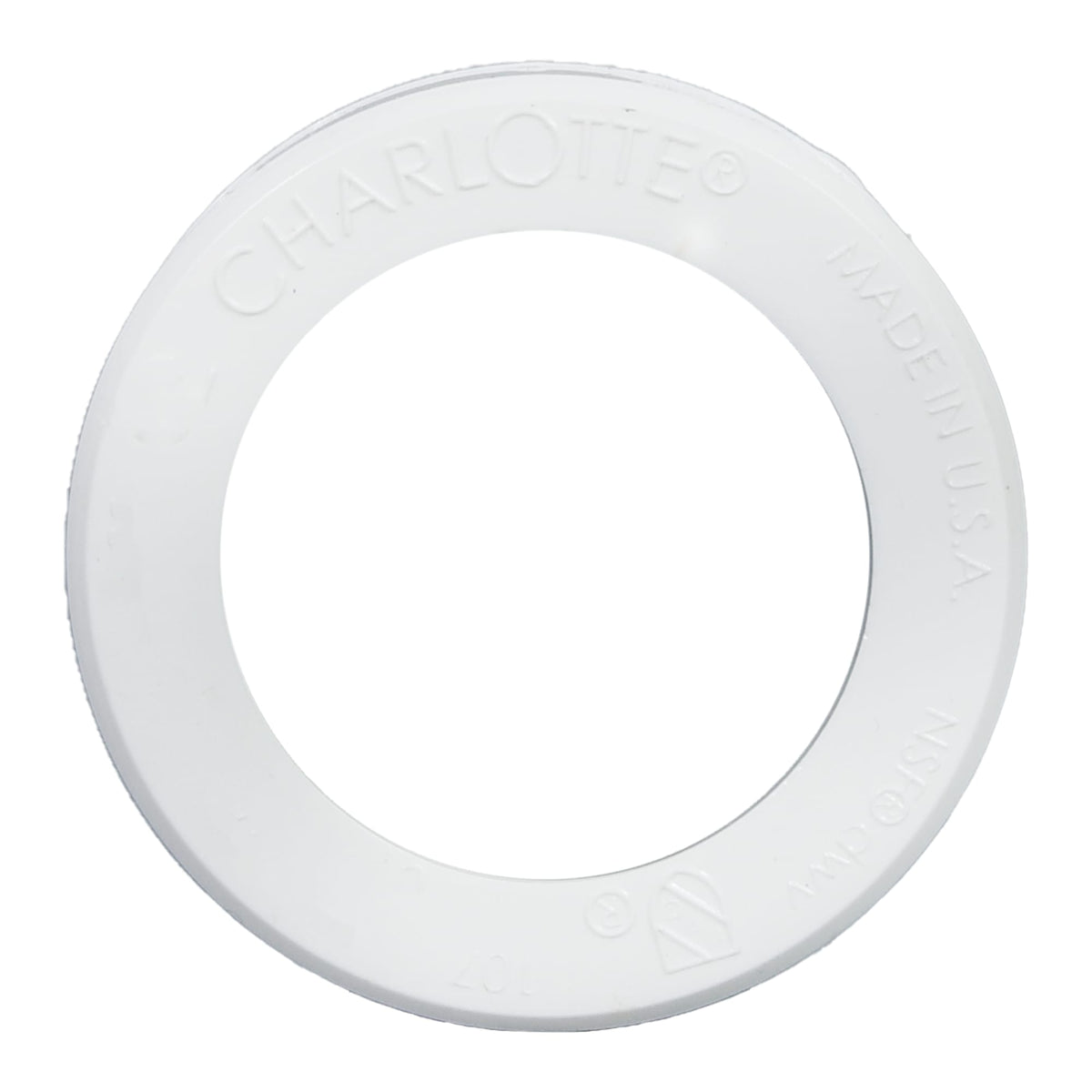 Charlotte Pipe 2" x 1 1/2" PVC DWV Flush Bushing - Spigot x H