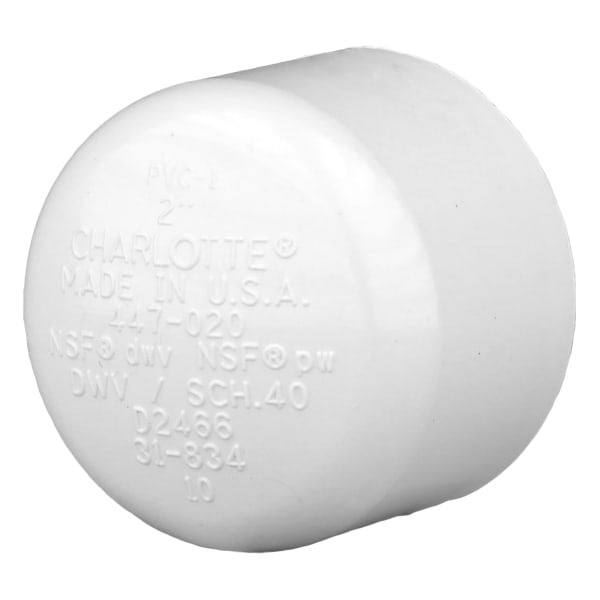 2" PVC DWV Cap - Socket