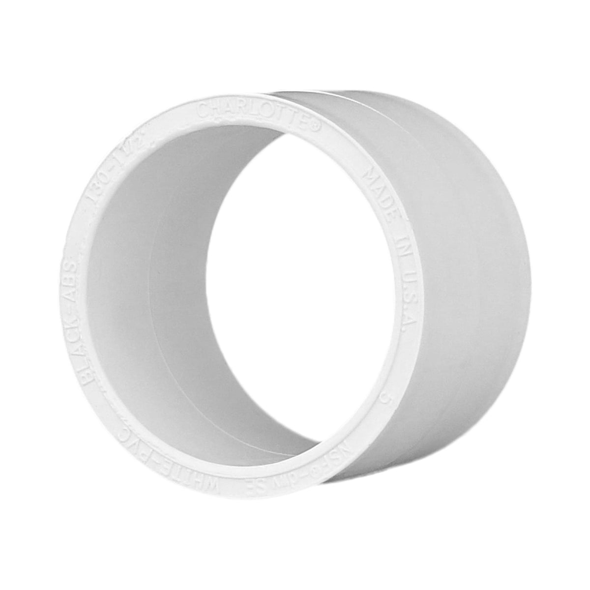 Charlotte Pipe PVC-00130-0600 1-1/2" PVC DWV Repair Coupling - H x H