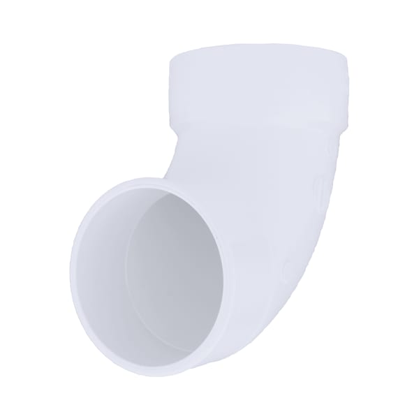 4" PVC DWV 90° Street Elbow - H x Spigot