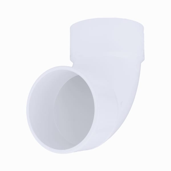 6" PVC DWV 90° Street Elbow - H x Spigot