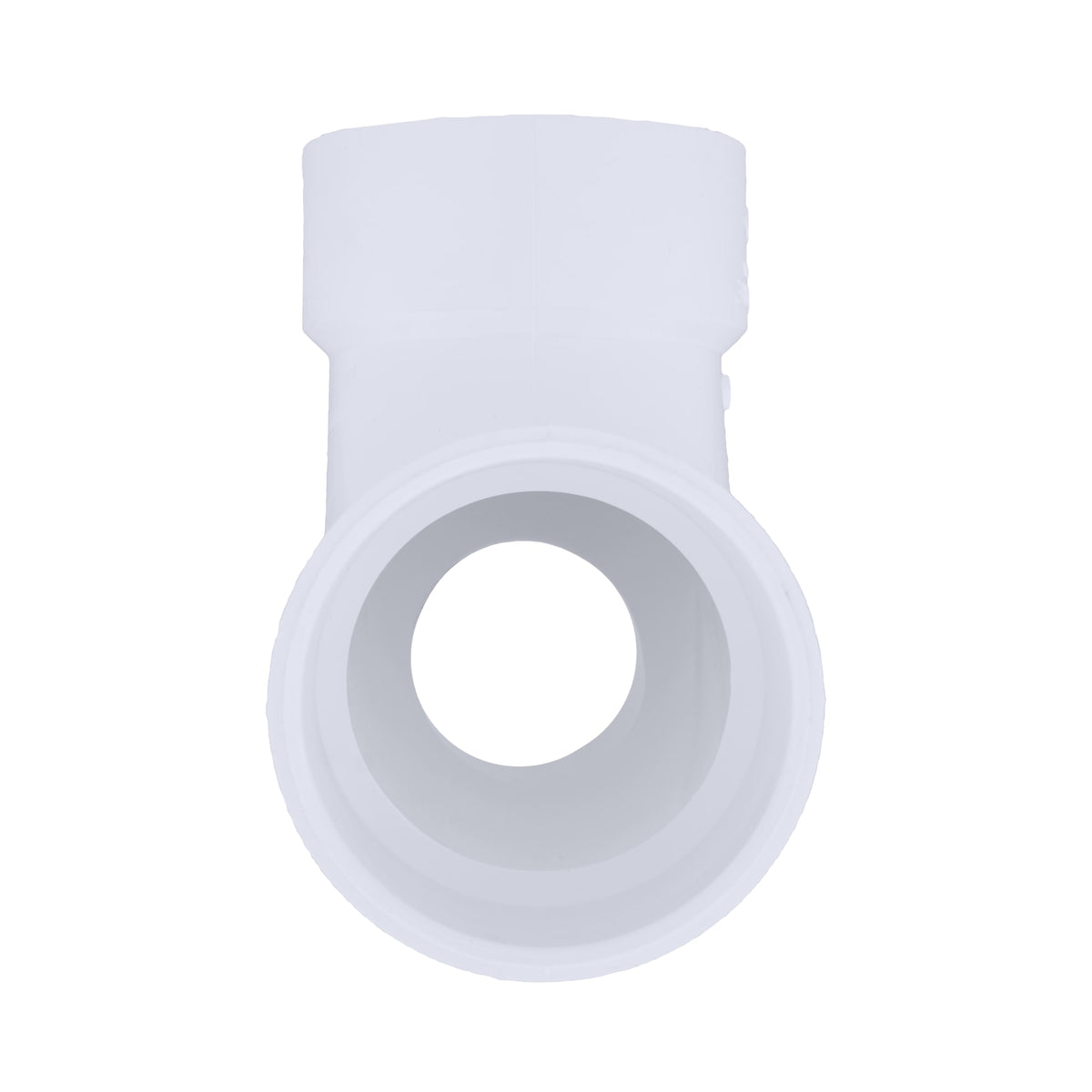 Charlotte Pipe 3" x 3" x 2" PVC DWV 90° Elbow with Low Heel Inlet - All H