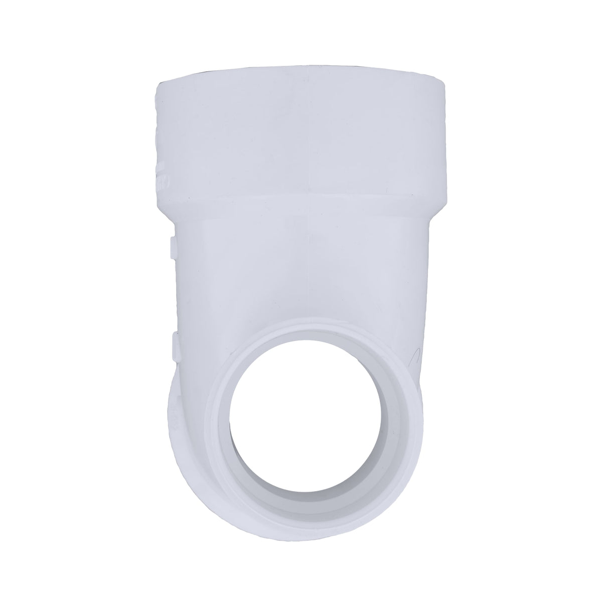Charlotte Pipe 3" x 3" x 2" PVC DWV 90° Elbow with Low Heel Inlet - All H