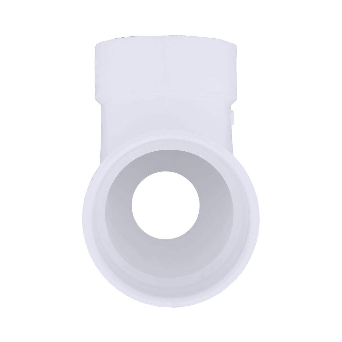 Charlotte Pipe 4" x 4" x 2" PVC DWV 90° Elbow with Low Heel Inlet - All H