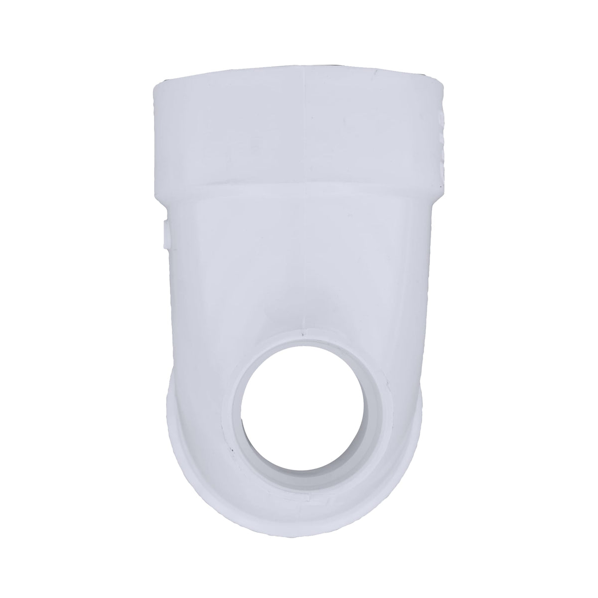 Charlotte Pipe 4" x 4" x 2" PVC DWV 90° Elbow with Low Heel Inlet - All H