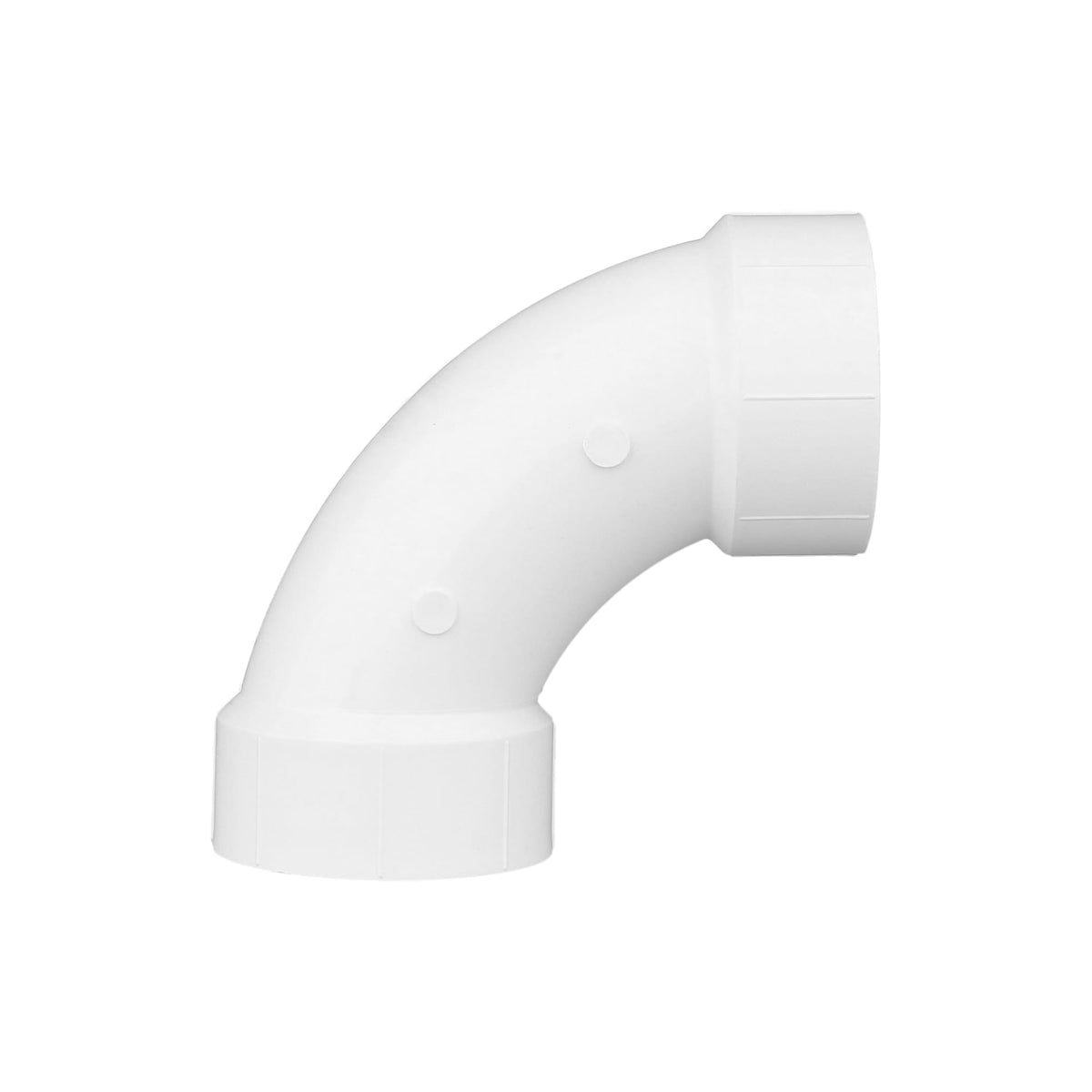 Charlotte Pipe 3" PVC DWV 90° Long Turn Elbow - H x H