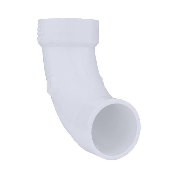 1-1/2" PVC DWV 90° Long Turn Street Elbow - H x Spigot