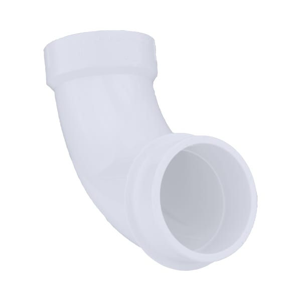 2" PVC DWV 90° Long Turn Street Elbow - H x Spigot
