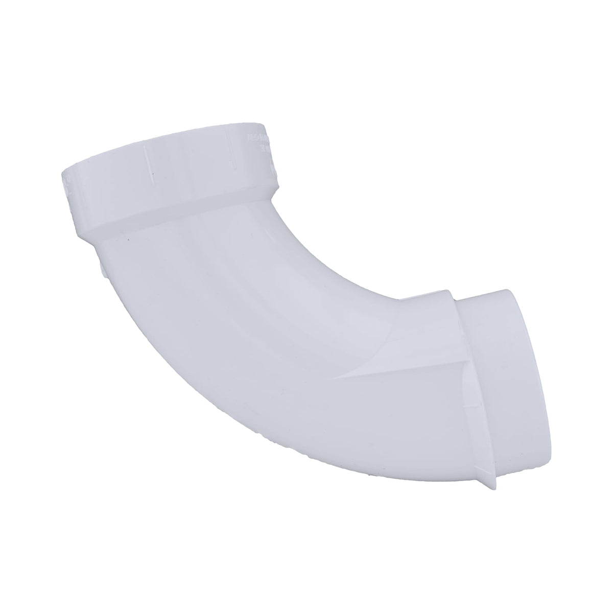 Charlotte Pipe 2" PVC DWV 90° Long Turn Street Elbow - H x Spigot