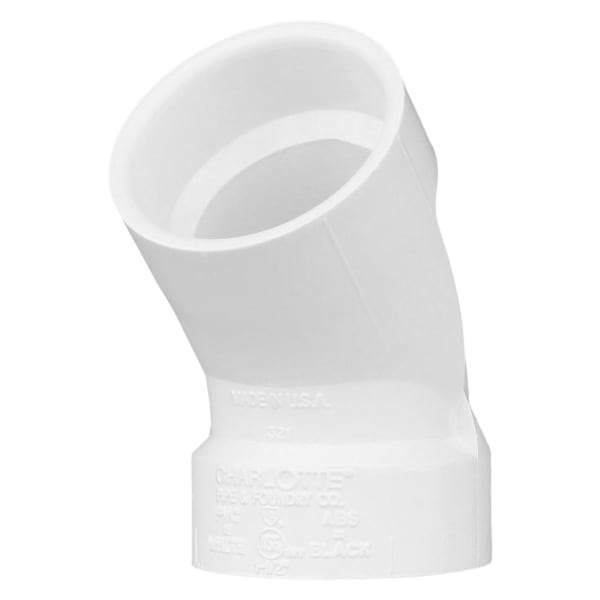 1-1/2" PVC DWV 45° Elbow - H x H