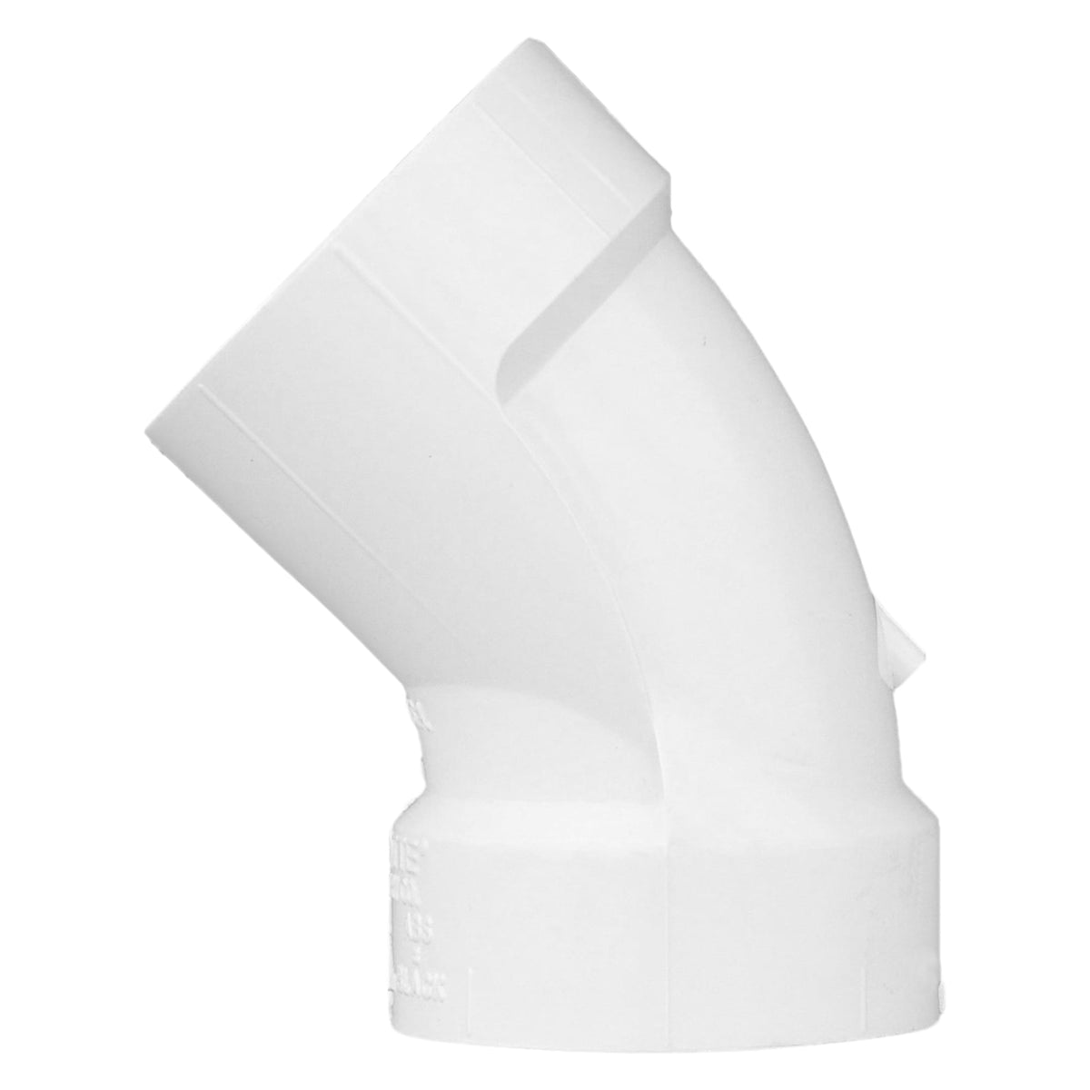 Charlotte Pipe 1-1/2" PVC DWV 45° Elbow - H x H