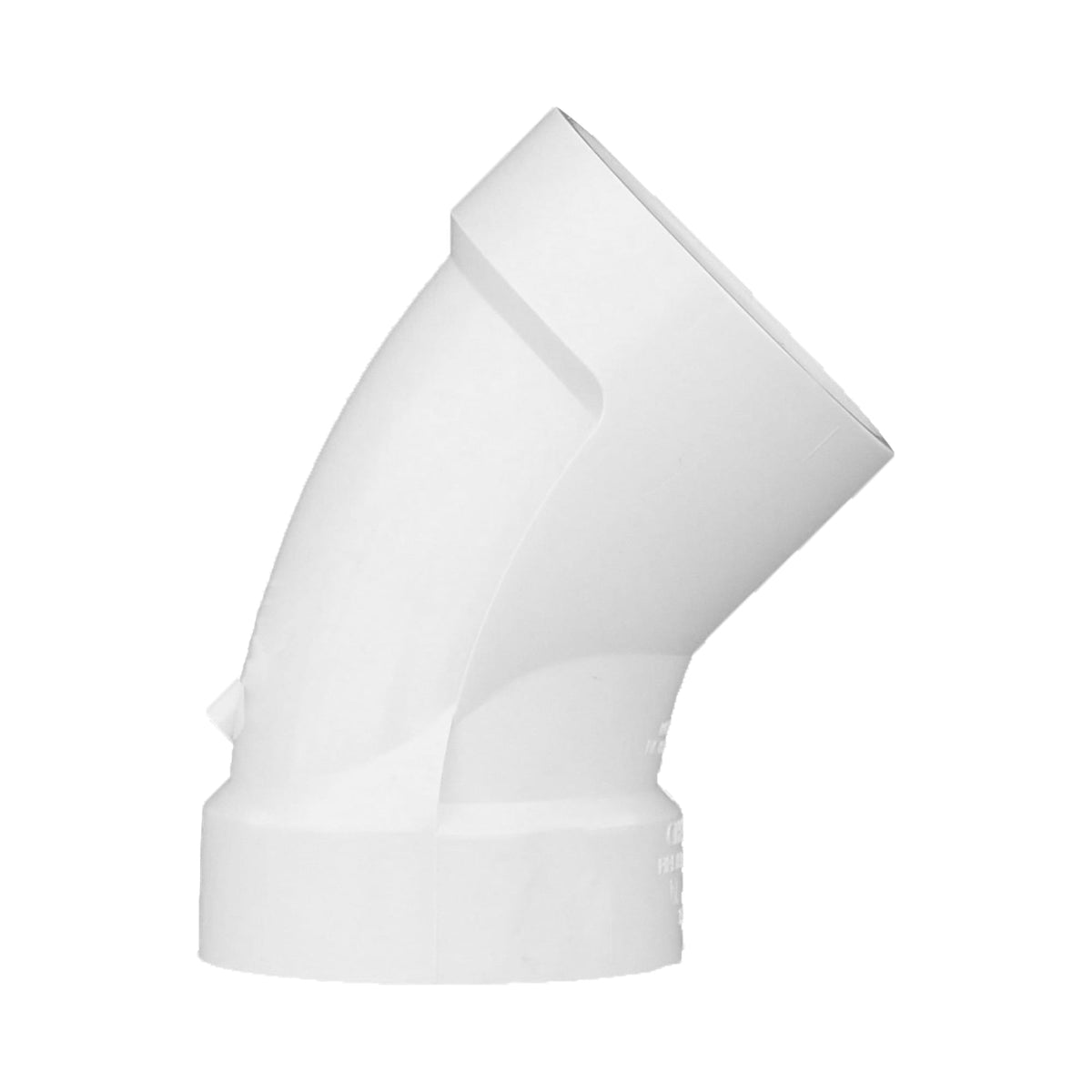 Charlotte Pipe 2" PVC DWV 45° Elbow - H x H