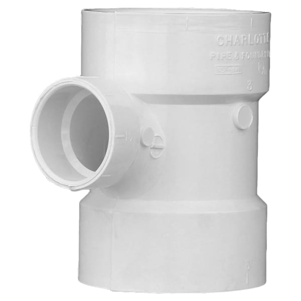 3" x 3" x 1-1/2" PVC DWV Sanitary Tee - All H