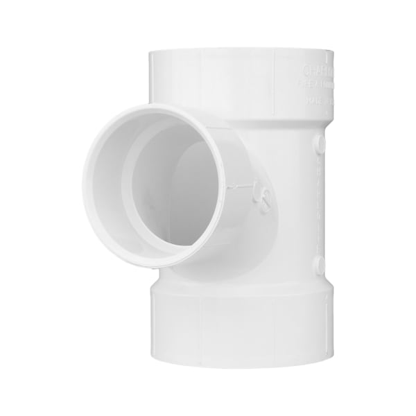 4" x 4" x 3" PVC DWV Sanitary Tee - All H