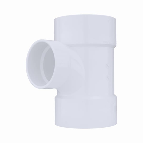 6" x 6" x 4" PVC DWV Sanitary Tee - All H