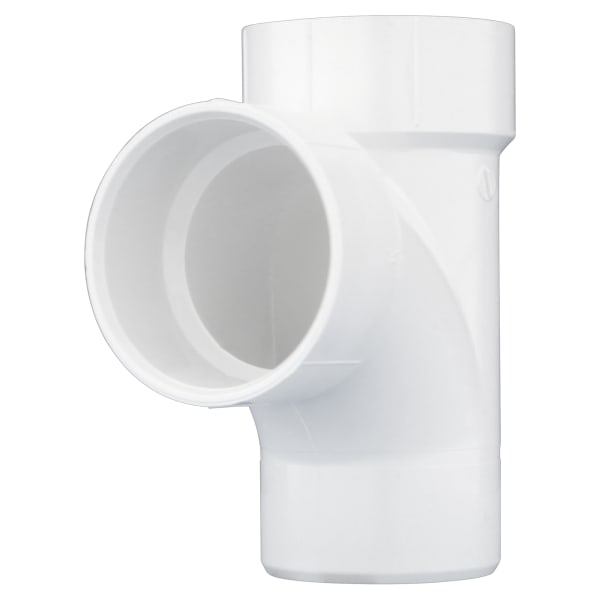 3" PVC DWV Street Sanitary Tee - Spigot x H x H