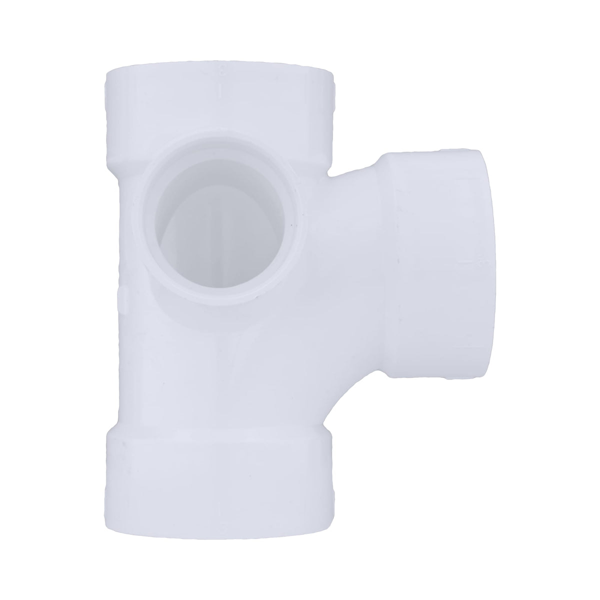 Charlotte Pipe 3" x 3" x 3" x 2" PVC DWV Sanitary Tee with Left Side Inlet - All H