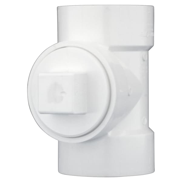 3" PVC DWV Test or Cleanout Tee with Plug - H x H x FPT