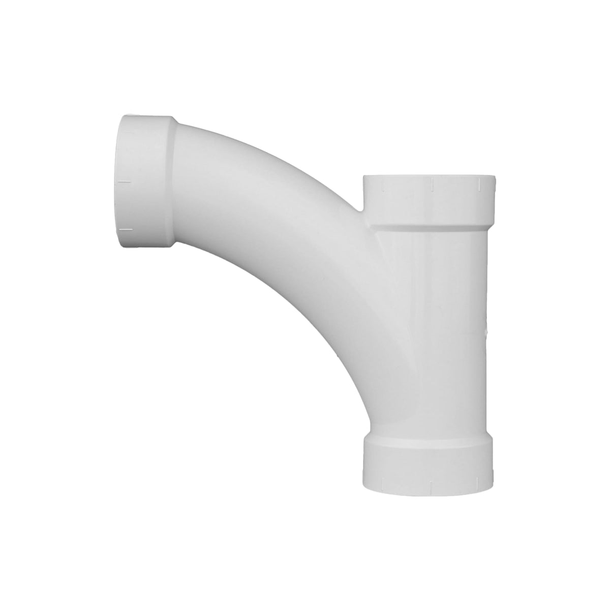 Charlotte Pipe 4" PVC DWV Combination Tee Wye - All H