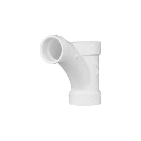 2" x 2" x 1-1/2" PVC DWV Combination Tee Wye - All H