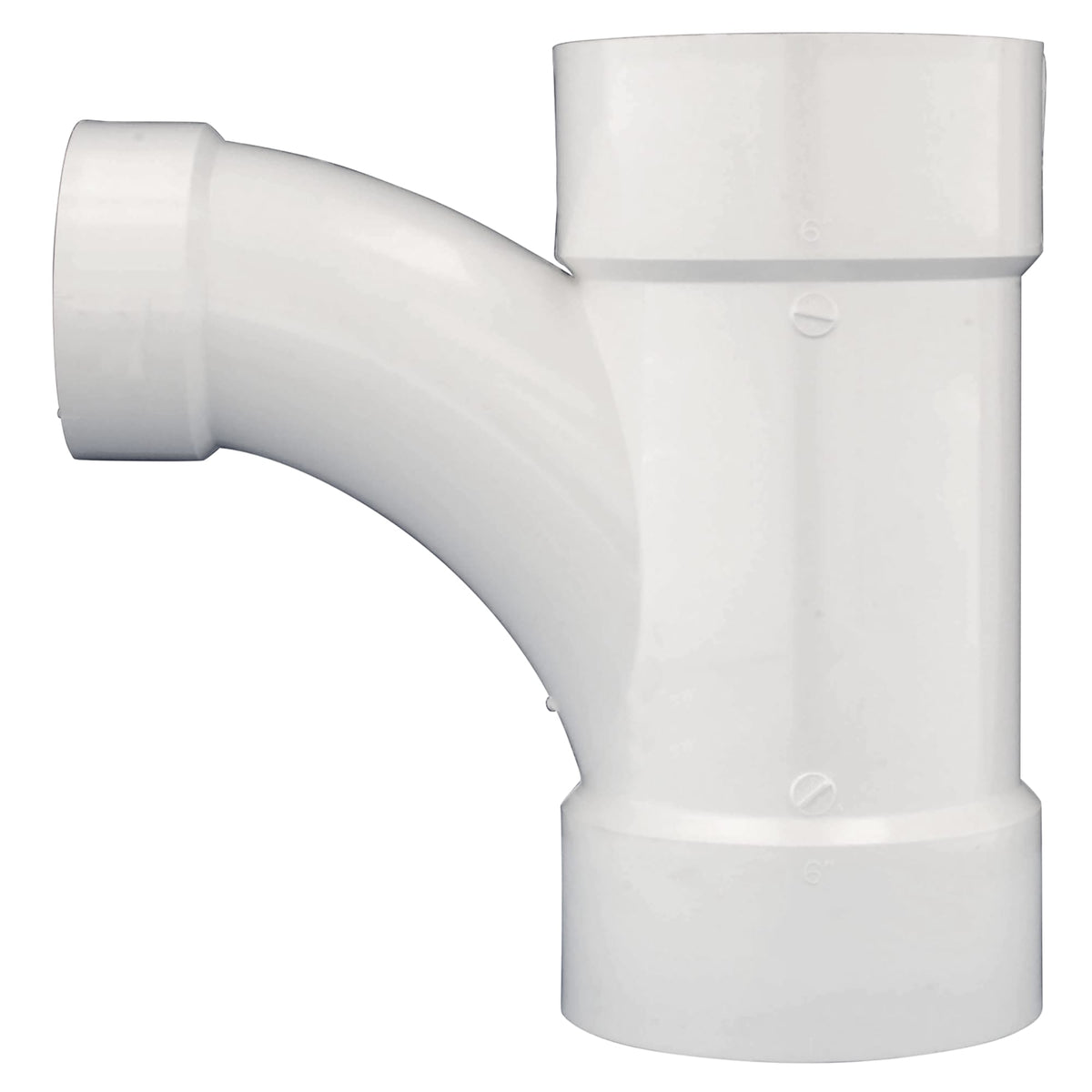 Charlotte Pipe 6" x 6" x 4" PVC DWV Combination Tee Wye - All H