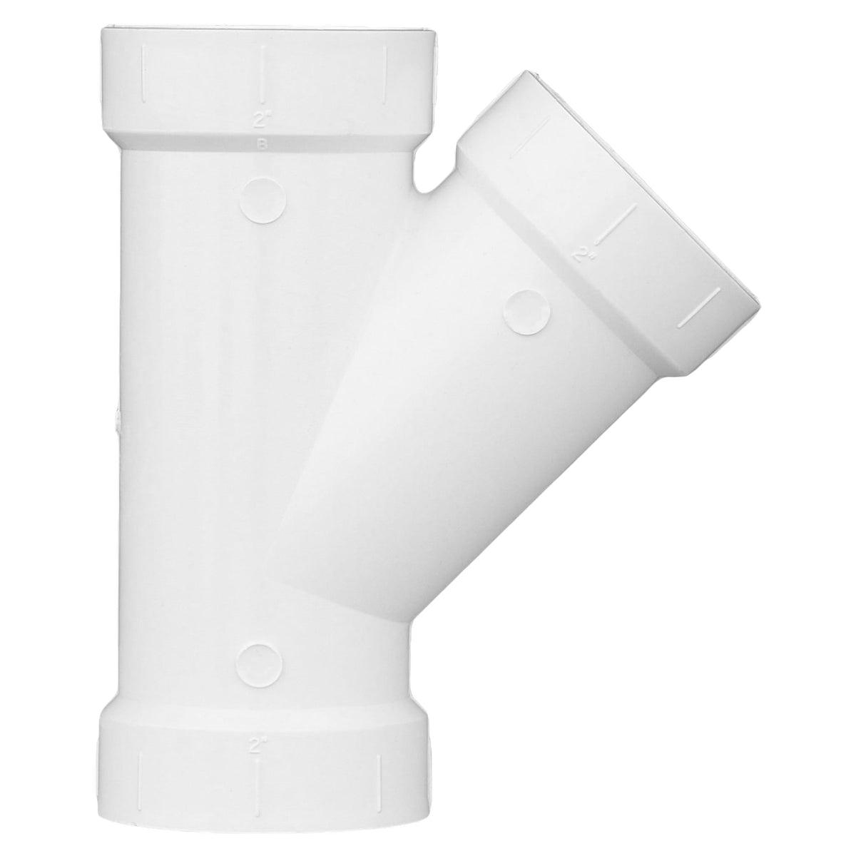 Charlotte Pipe 2" PVC DWV Wye - All H