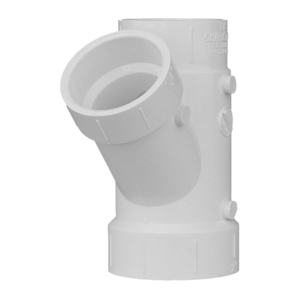 2" x 1-1/2" x 1-1/2" PVC DWV Wye - All H