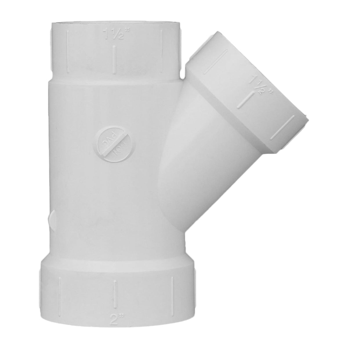 Charlotte Pipe 2" x 1-1/2" x 1-1/2" PVC DWV Wye - All H