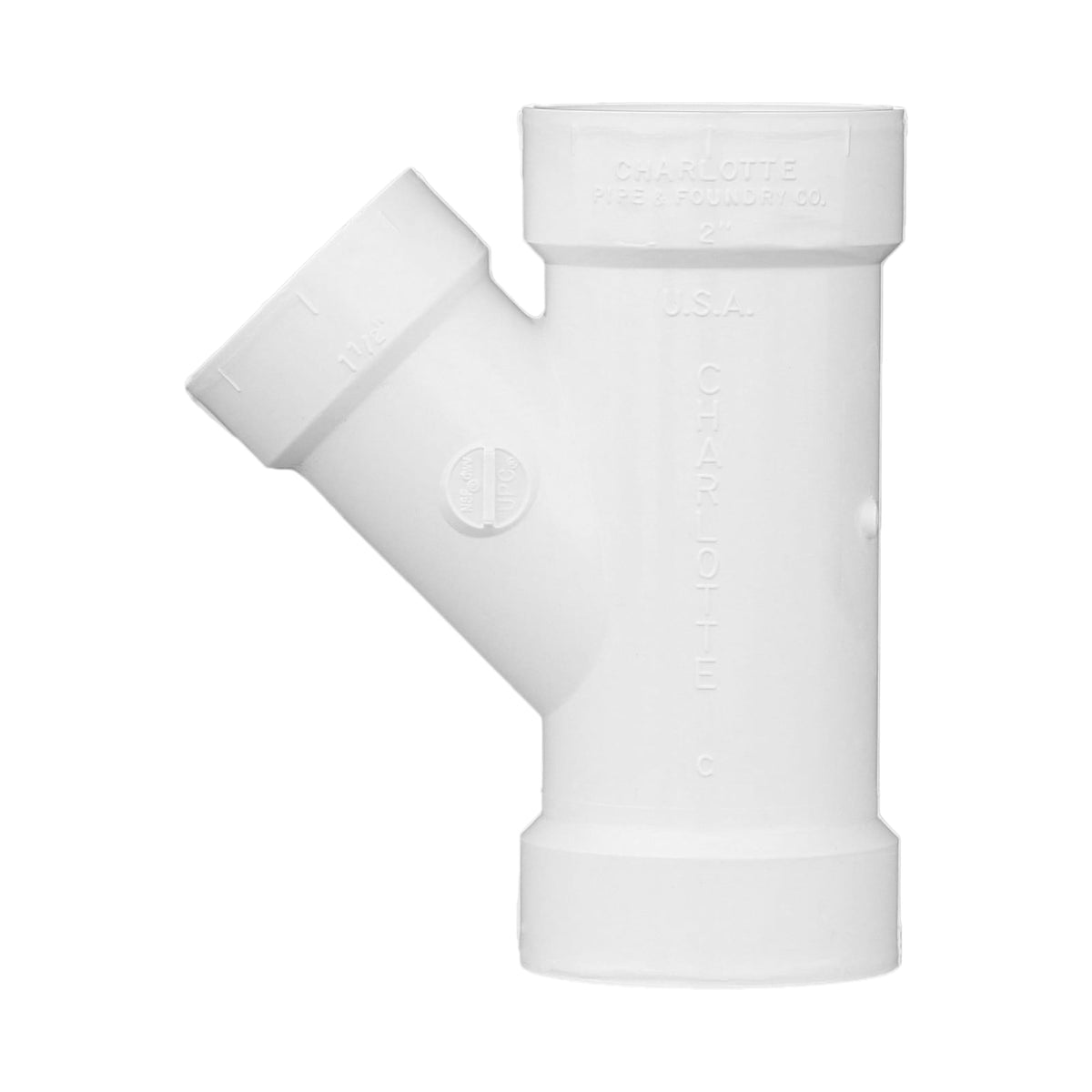 Charlotte Pipe 2" x 2" x 1-1/2" PVC DWV Wye - All H