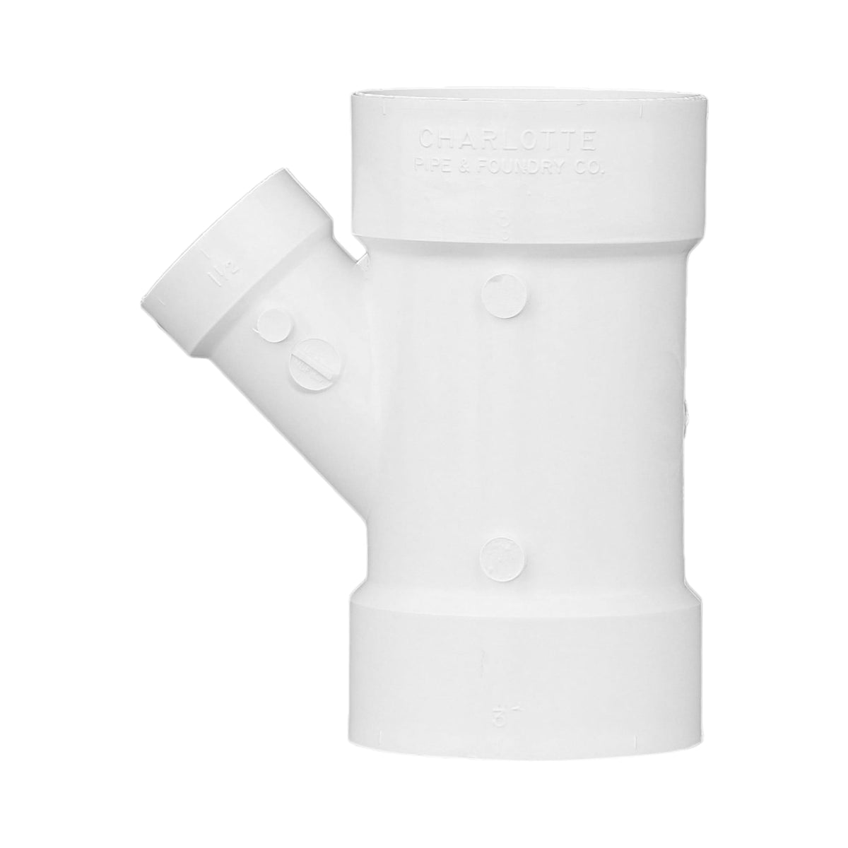 Charlotte Pipe 3" x 3" x 1-1/2" PVC DWV Wye - All H