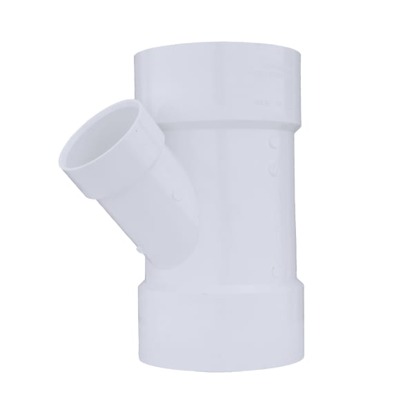 6" x 6" x 3" PVC DWV Wye - All H