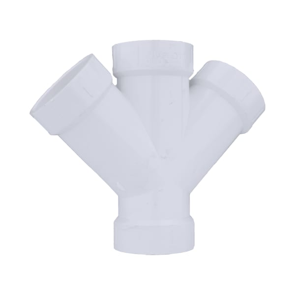 2" PVC DWV Double Wye - All H