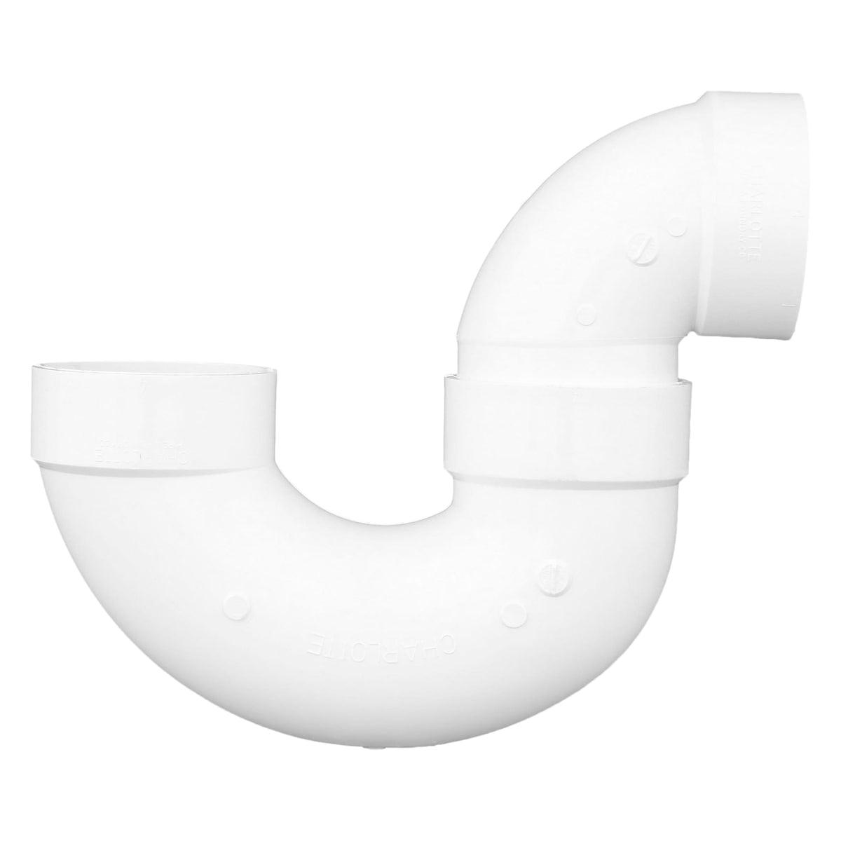 Charlotte Pipe 4" PVC DWV P-Trap Solvent Weld - H x H