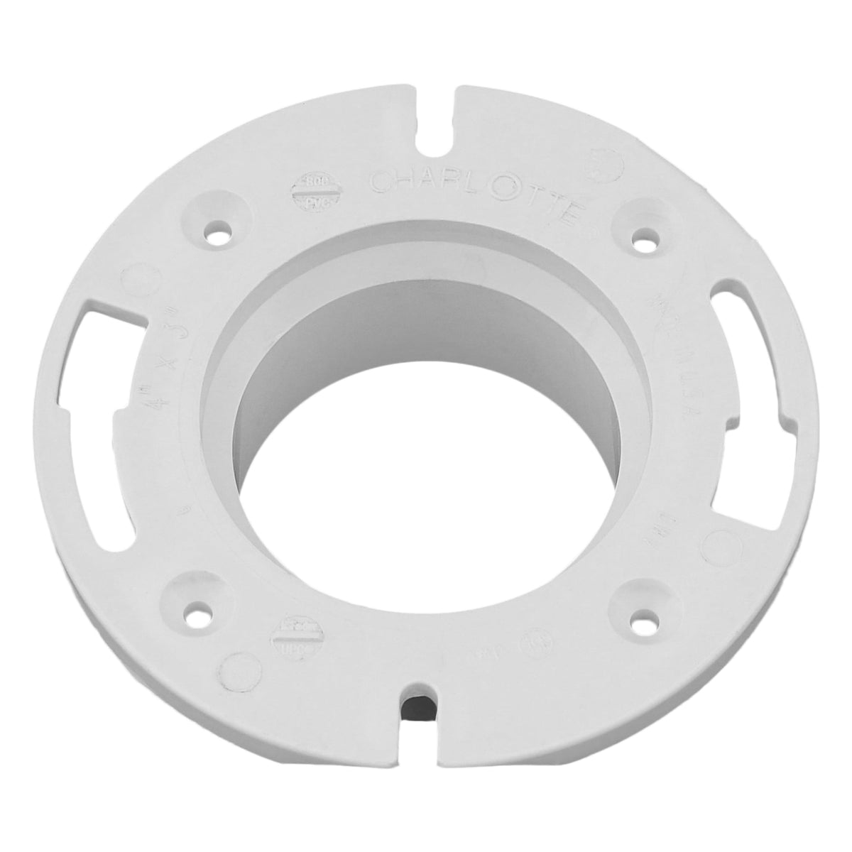 Charlotte Pipe 4" x 3" PVC DWV Closet Flange - Closet x H