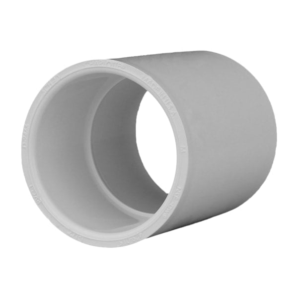 1-1/2" PVC SCH40 Coupling - Socket x Socket