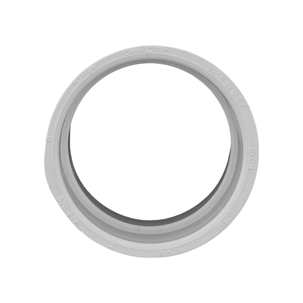Charlotte Pipe 2" PVC SCH40 Coupling - Socket x Socket